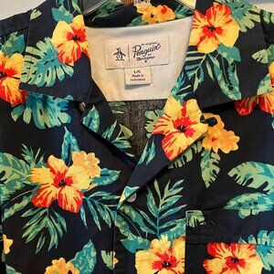 Men's Original Penguin Tropical print Shirt